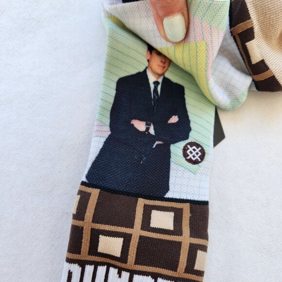 The Office Stance Dunder Mifflin Dwight Schrute Crew Socks Medium Unisex Soft - Picture 3 of 9